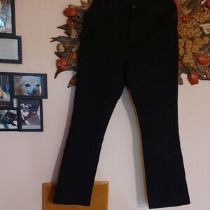 Black Pants Ralph Lauren size 4 embroidered work on sides